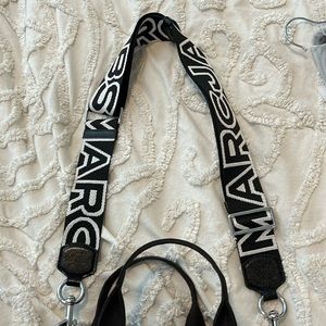 Marc Jacobs Black and White Adjustable Bag Strap